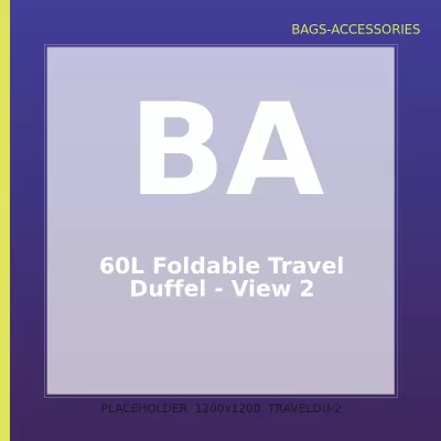 60L Foldable Travel Duffel — 2