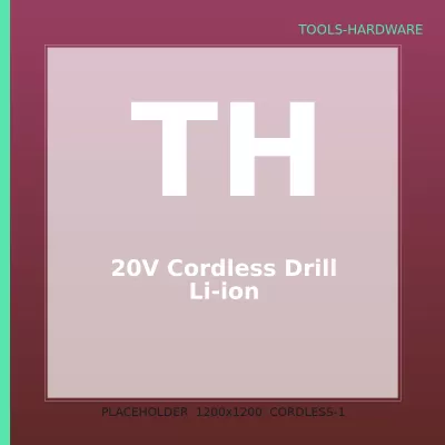 20V Cordless Drill Li-ion — 1