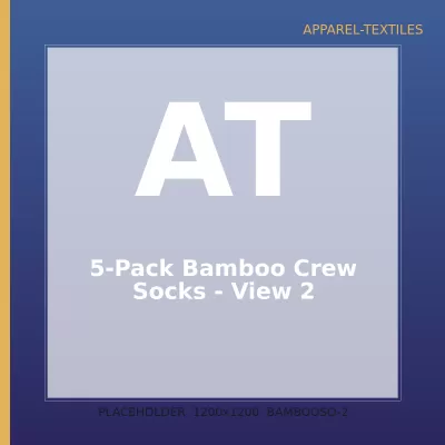 5-Pack Bamboo Crew Socks — 2