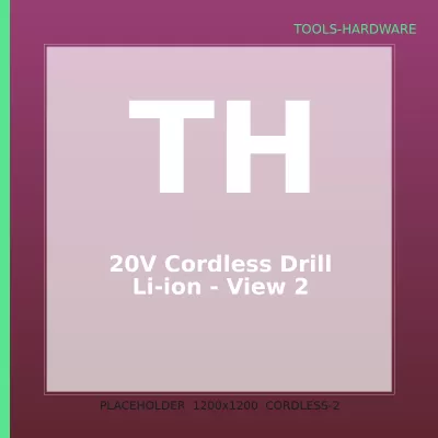 20V Cordless Drill Li-ion — 2