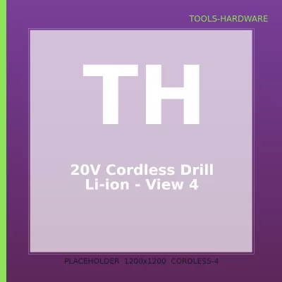 20V Cordless Drill Li-ion — 4