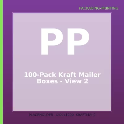 100-Pack Kraft Mailer Boxes — 2