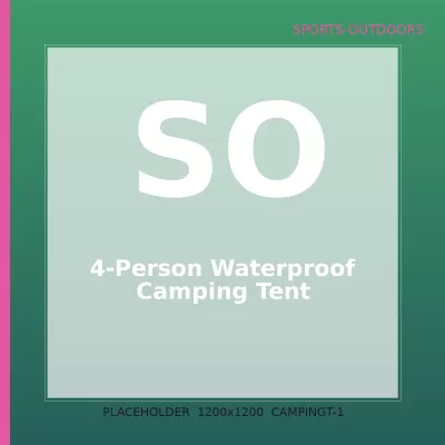 4-Person Waterproof Camping Tent — 1