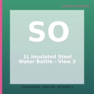1L Insulated Steel Water Bottle — 3