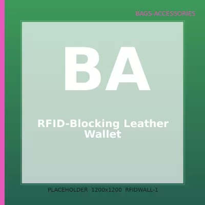RFID-Blocking Leather Wallet — 1