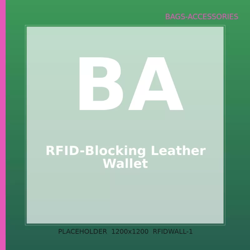 RFID-Blocking Leather Wallet — 1