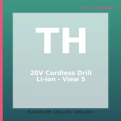 20V Cordless Drill Li-ion — 5