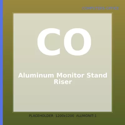 Aluminum Monitor Stand Riser — 1