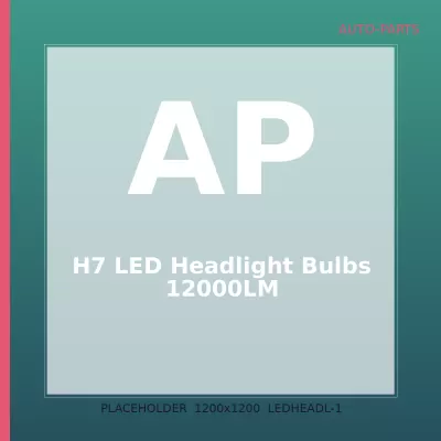 H7 LED Headlight Bulbs 12000LM — 1