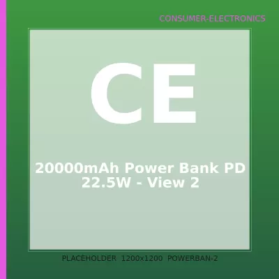 20000mAh Power Bank PD 22.5W — 2