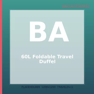 60L Foldable Travel Duffel — 1