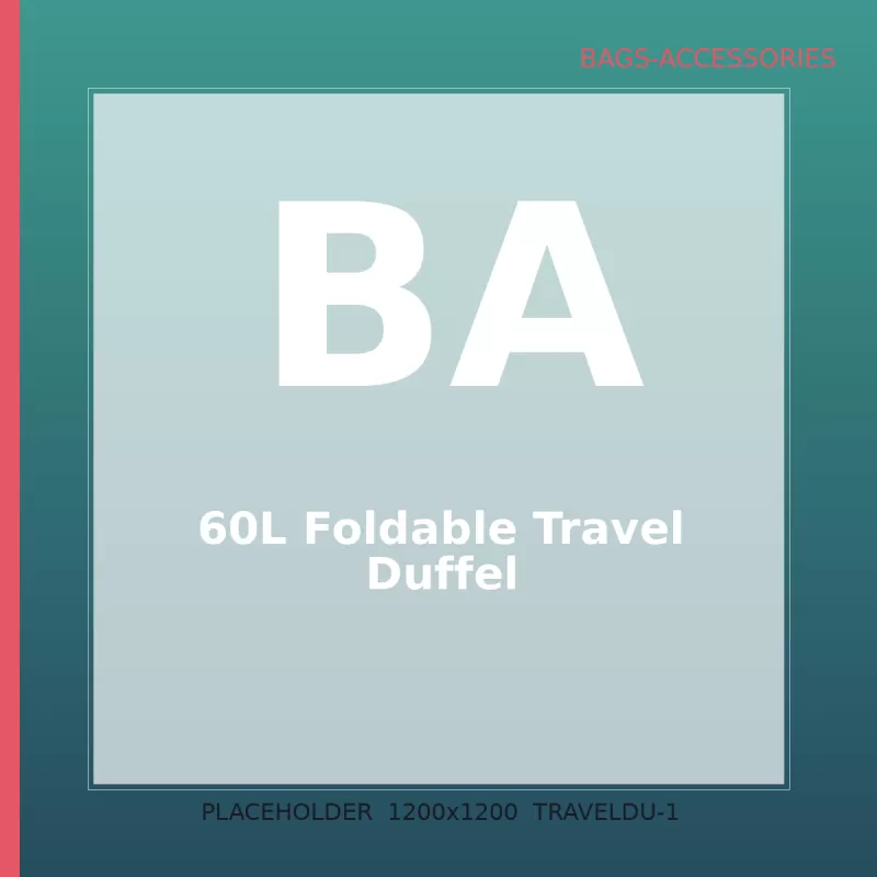 60L Foldable Travel Duffel — 1
