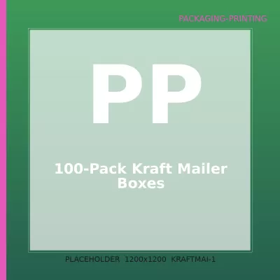 100-Pack Kraft Mailer Boxes — 1