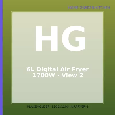 6L Digital Air Fryer 1700W — 2