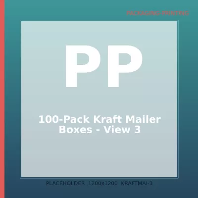100-Pack Kraft Mailer Boxes — 3