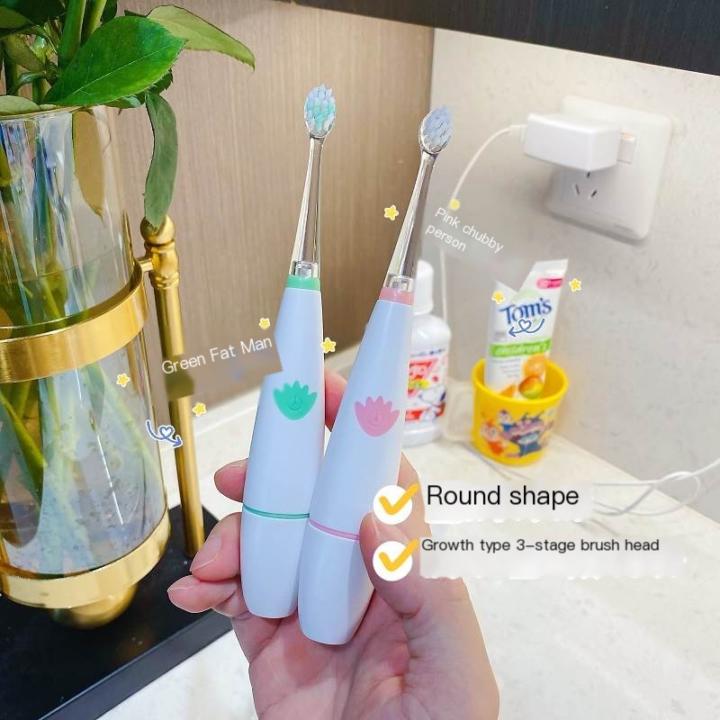Japanese Yucca Children's Growth Type Electric Sonic Toothbrush 6-15 Year Old Third Stage Brush Head Baby Special Soft Hair