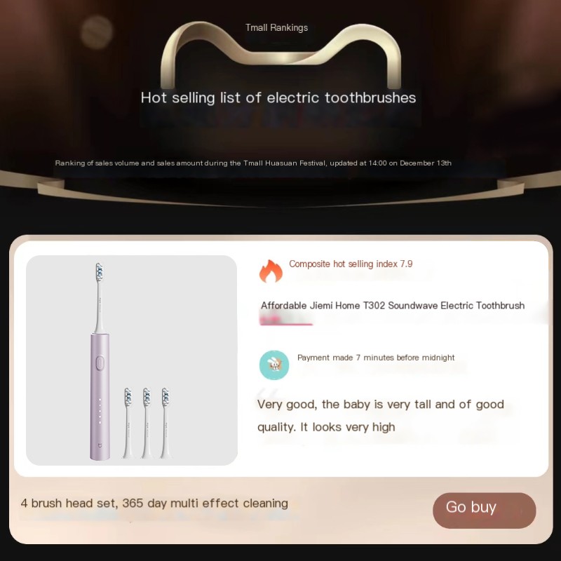 Adult student sonic electric toothbrush Xiaomi