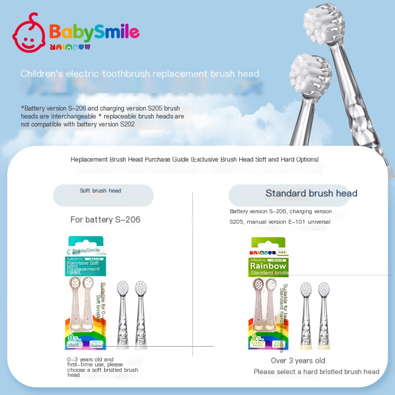 BabySmile Children's Electric Toothbrush Replacement Head