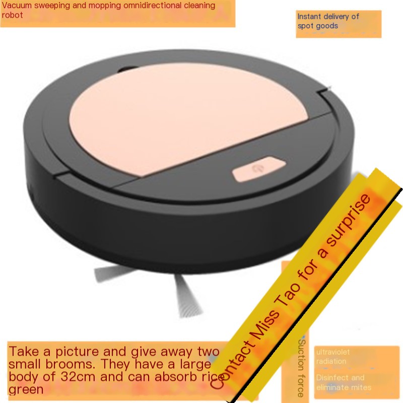 Intelligent fully automatic suction and sweeping integrated household lazy sweeping robot