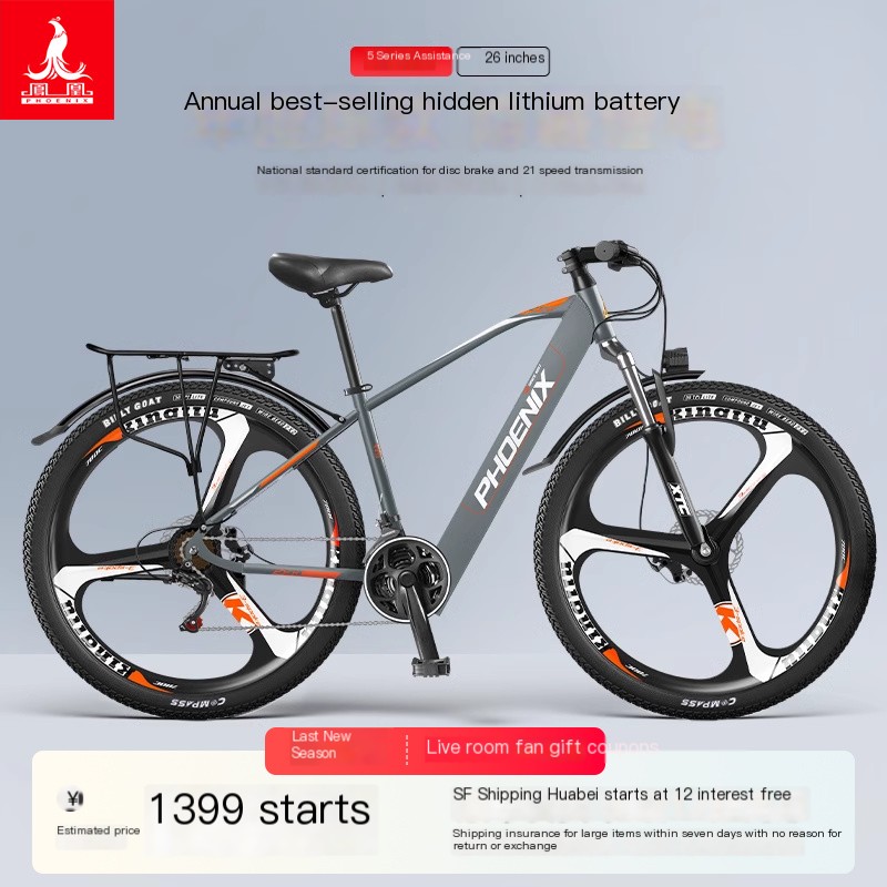 Explosive Phoenix Hidden Lithium Battery National Standard Electric Bicycle