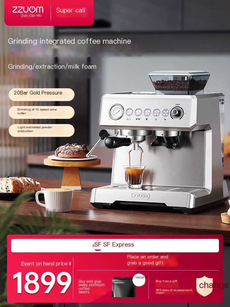 Zuo Zuo Mo household fully semi-automatic integrated coffee machine