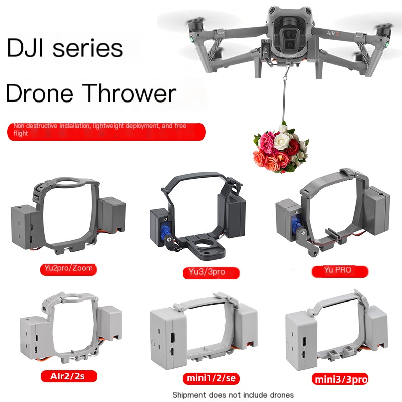 Drone airdrop and parabolic launcher