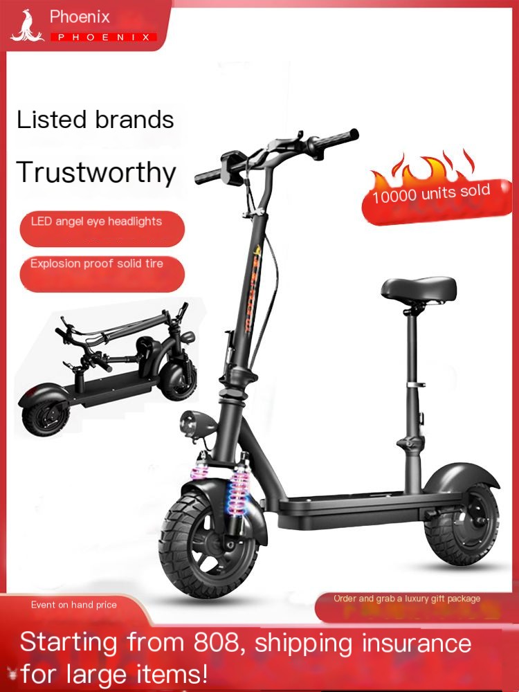 Phoenix brand electric scooter for riding, driving, and commuting