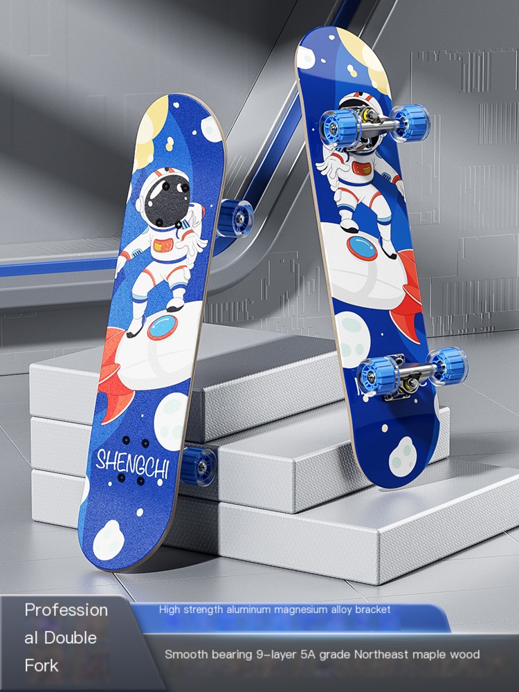 Shengchi skateboard children's adult four-wheel double tilt scooter