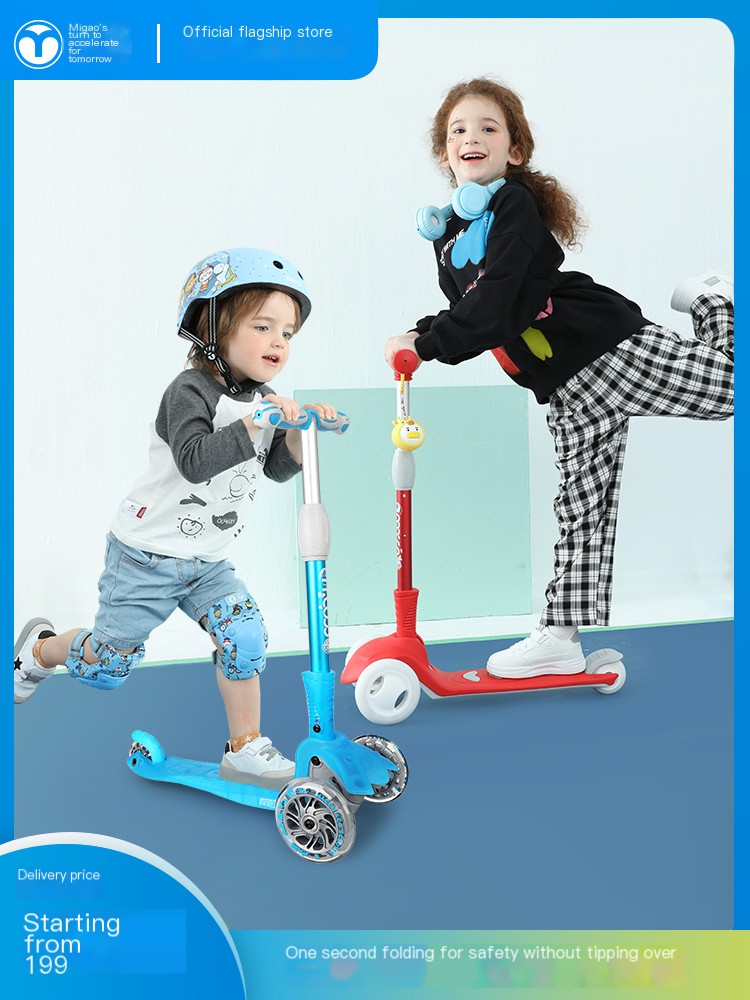 children's scooter meters high foldable