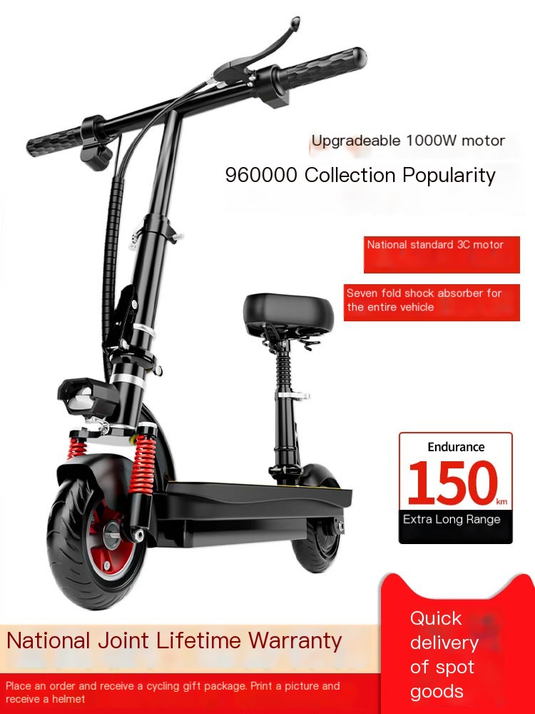 Electric scooter: compact and portable electric scooter for adult commuting to work