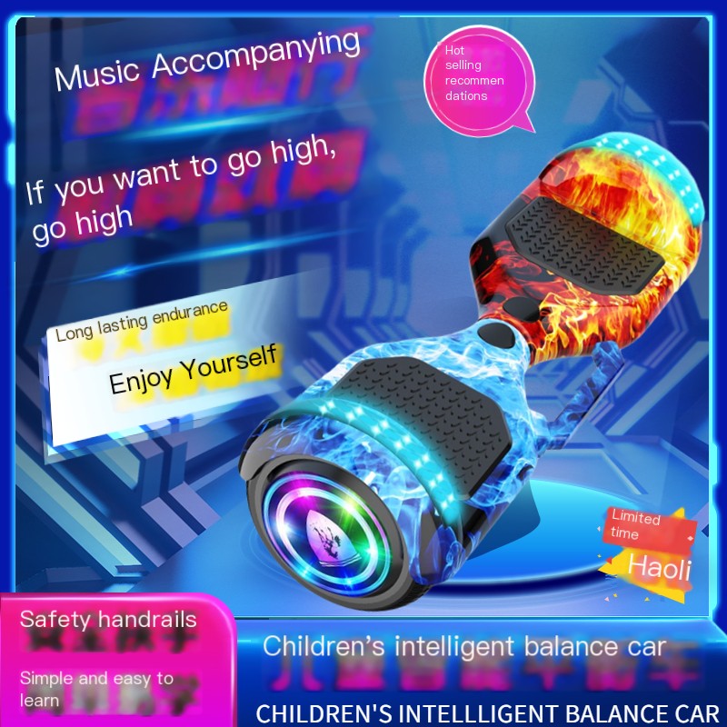 Children's Balance Car Intelligent Electric Parallel Car with Armrest