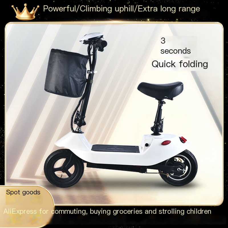 Foldable electric scooter for women to work