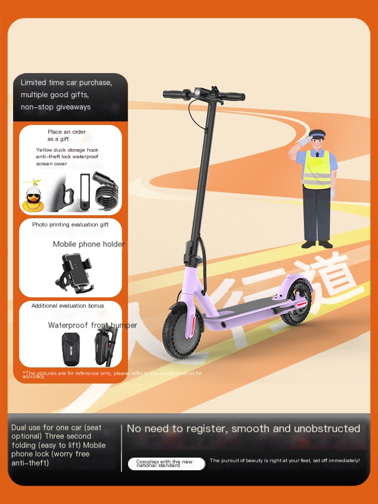 Portable Foldable Adult Electric Scooter Rampage Snail