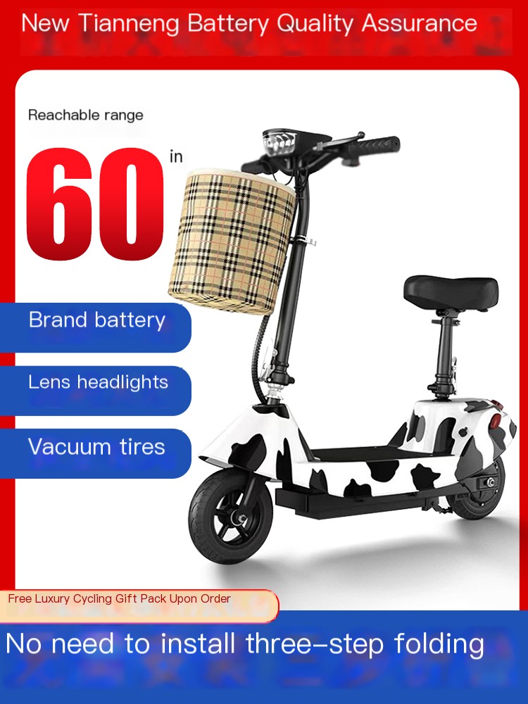 Little Dolphin Electric Scooter Mini Folding Electric Car