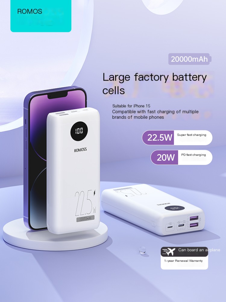 22.5W Super Fast Charging Power Bank 20000mAh
