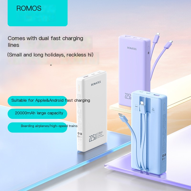 Roman Shi comes with a dual wire 2W milliampere power bank