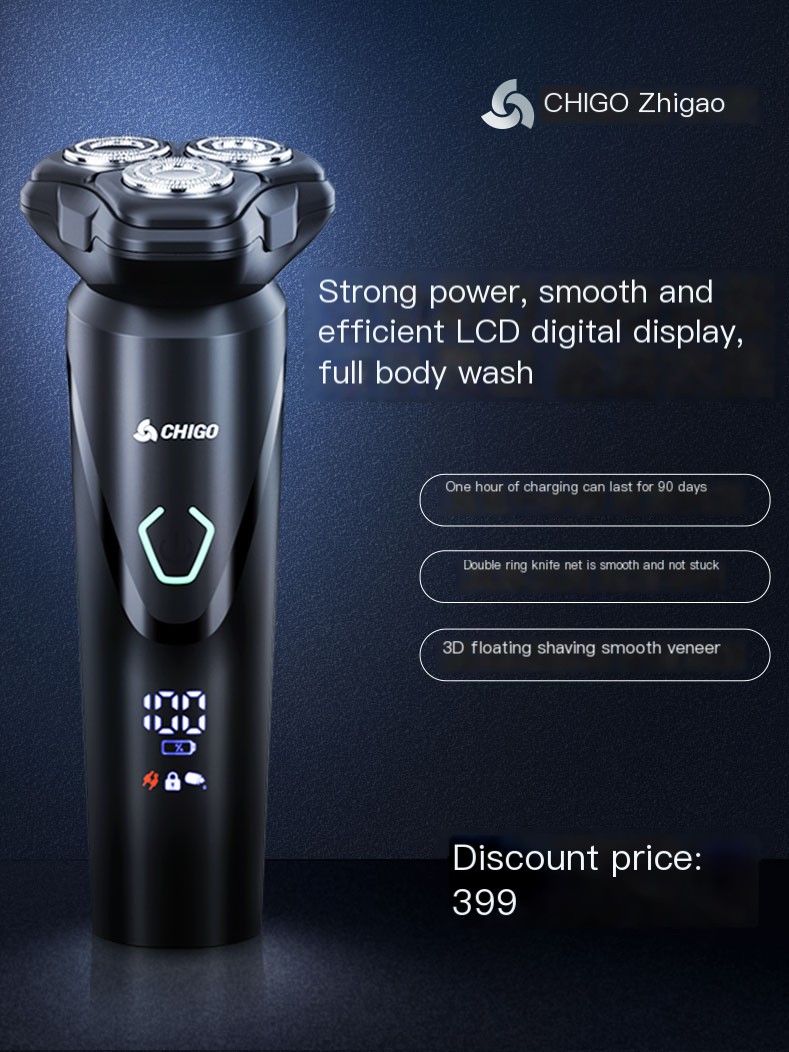 Zhigao Electric Razor Full body Water Wash Official Authentic