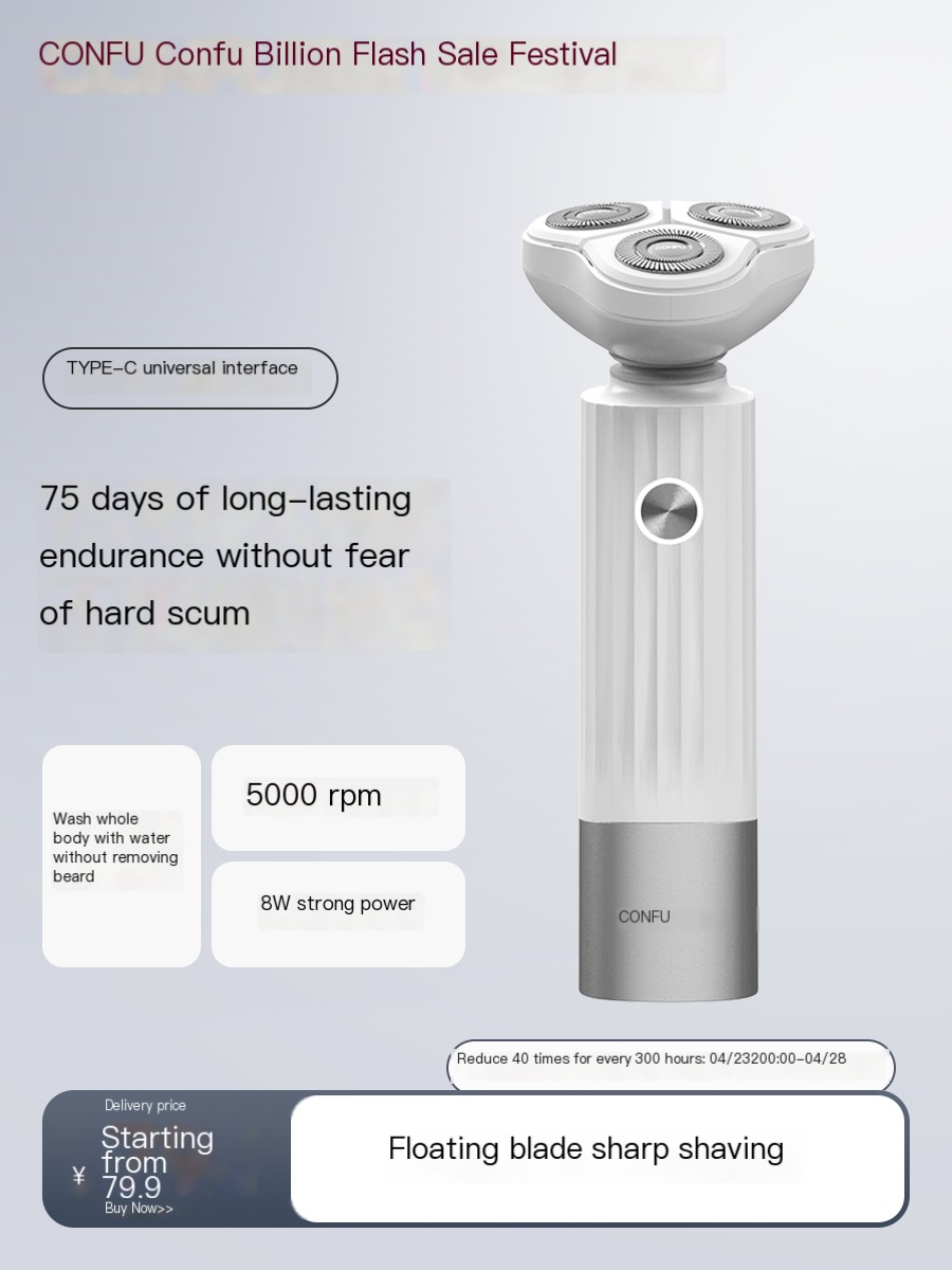 Yasuo Men's Gift Electric Shaver Powerful