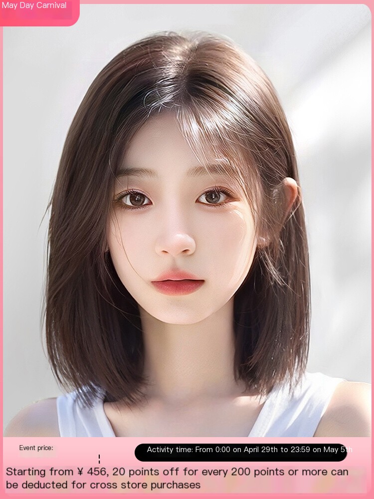 Yize Full Human Hair Natural High end Collar Hair Cover