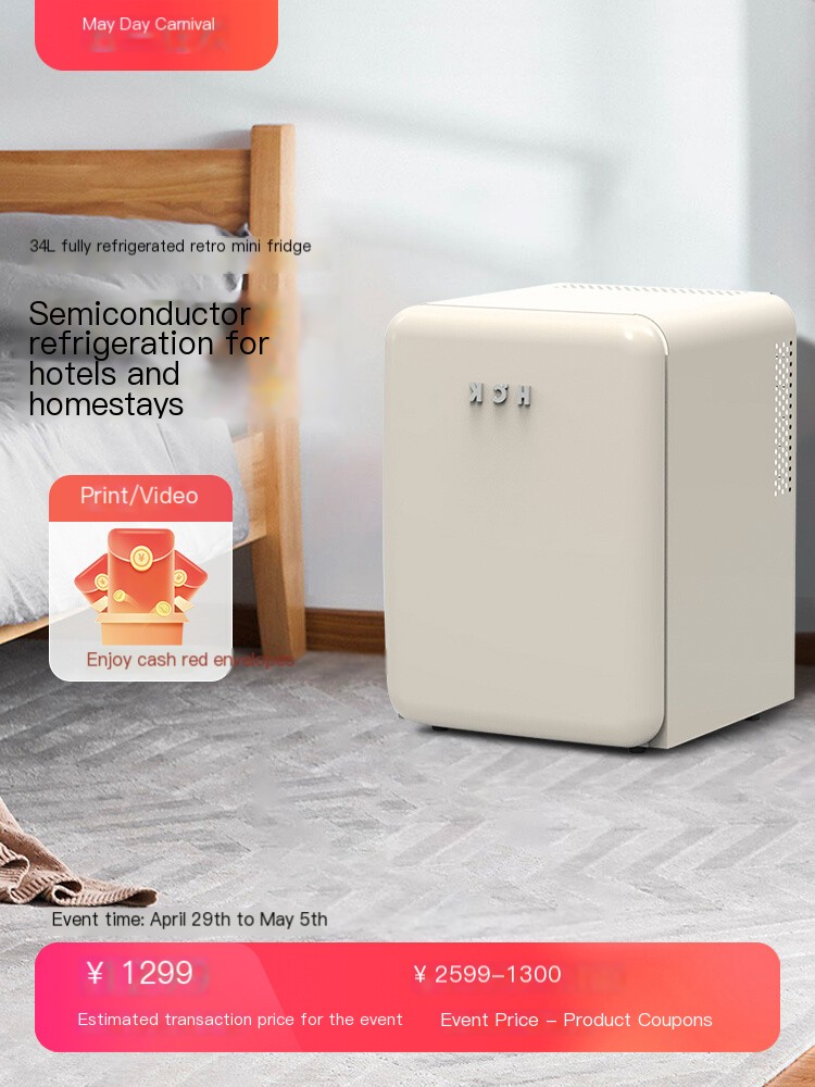 HCK Single Door Husky Small Refrigerator with High Aesthetic Value