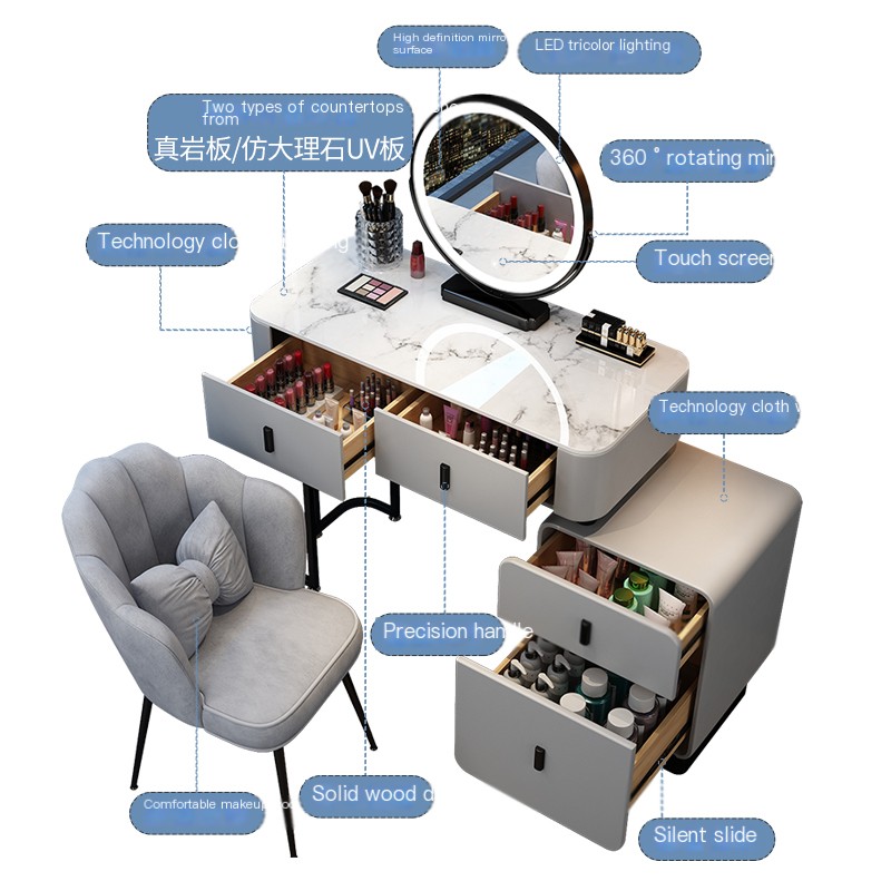 Dressing table, bedroom, modern minimalist dressing table