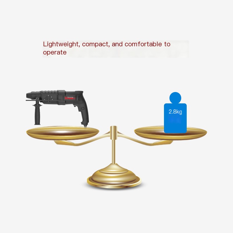 Kasheng Kress Hammer and Electric Hammer, Four Function Industrial High Power Concrete Electric Tool