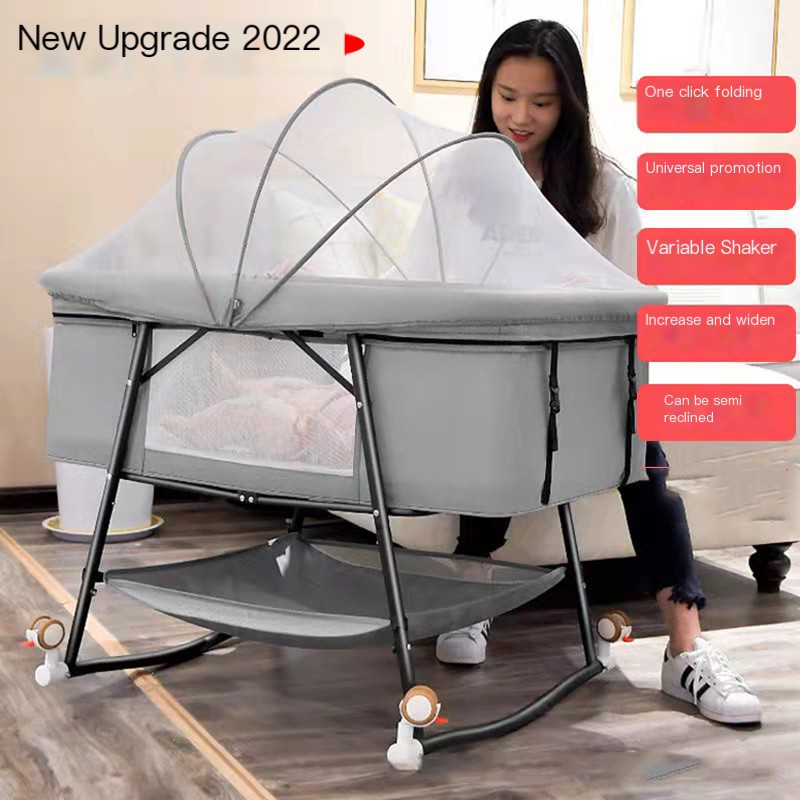 Baby crib multifunctional foldable portable baby