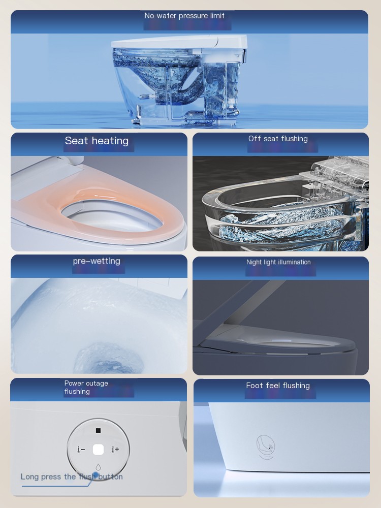 Hengjie Intelligent Toilet Remote Control Induction Electric Flip Cap