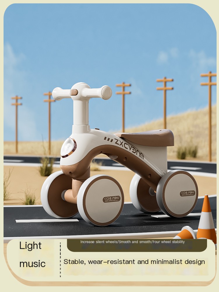 Pedalless children's balance bike for boys and girls 1-3 years old