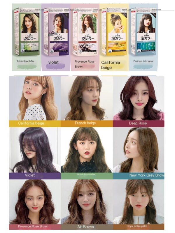 Japan Kao foam hair dye popular color self dye - Image 3