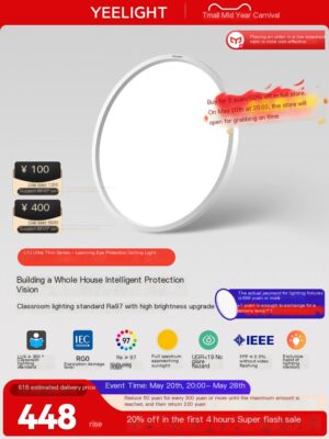Yeelight full spectrum eye protection bedroom light