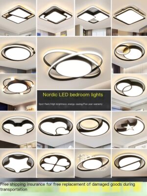 LED genuine Nordic high brightness bedroom light with a five-year warranty