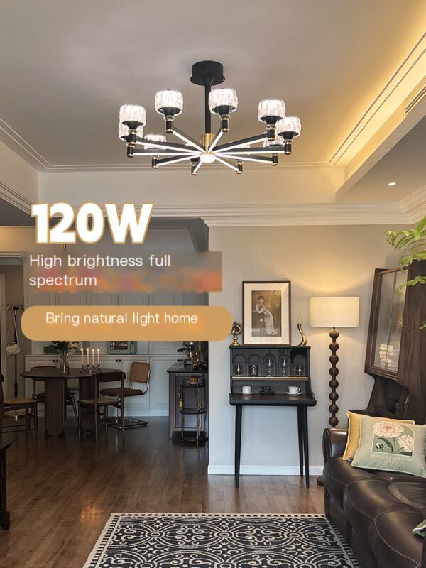 Leishi Lighting Eye Protection Light Luxury Crystal Living Room Pendant Light - Image 2