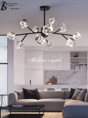 Living room pendant light Nordic cream style flower bud cover bedroom light